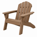 Sedia Adirondack da giardino 80 x 85 x 95 cm in legno marrone con schienale reclinato